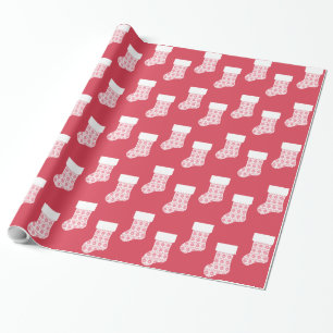 Winter Strick Weihnachts Strumpf Wrapping Paper Geschenkpapier