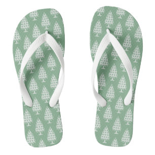 Winter Strick Weihnachtsbaum Flip Flops