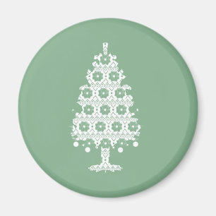 Winter Strick Weihnachtsbaum Magnet