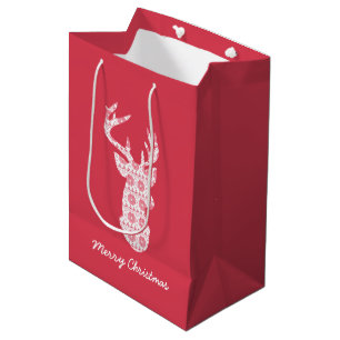 Winter Strick Weihnachtsmann-Geschenktasche Mittlere Geschenktüte