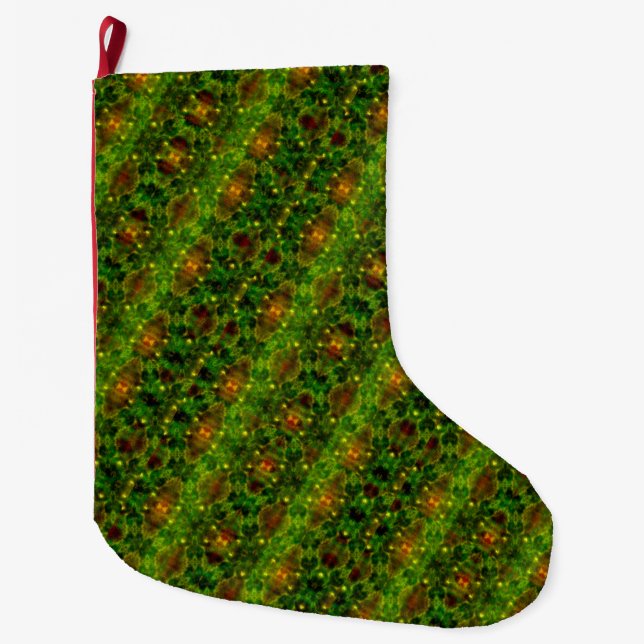 Winter-Strumpf Fleece  Großer Weihnachtsstrumpf (Vorderseite)