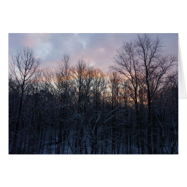 Winter Sunrise I Pastel Natur Landschaft (Vorderseite (Horizontal))