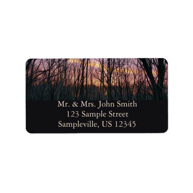 Winter Sunrise II Adressaufkleber (Vorne)