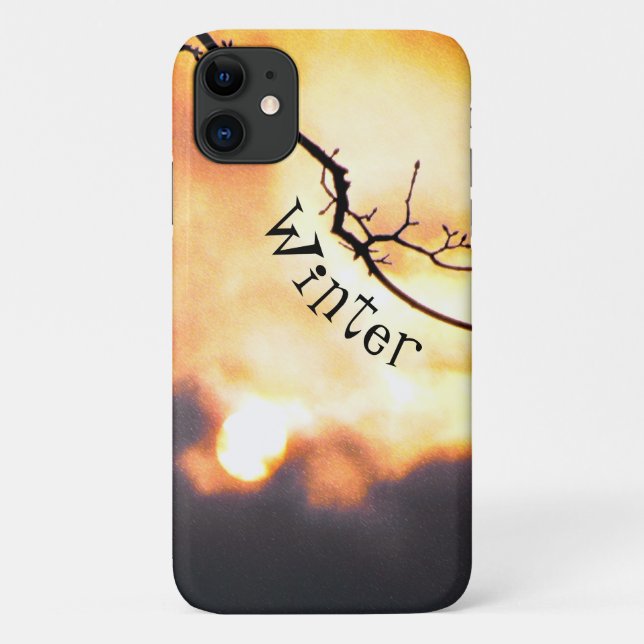 Winter Sunrise Phone iPhone Case (Rückseite)