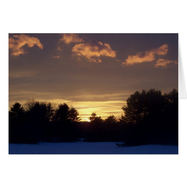 Winter Sunset (Vorderseite (Horizontal))
