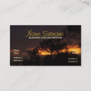 Winter Sunset Motion Business Card Visitenkarte
