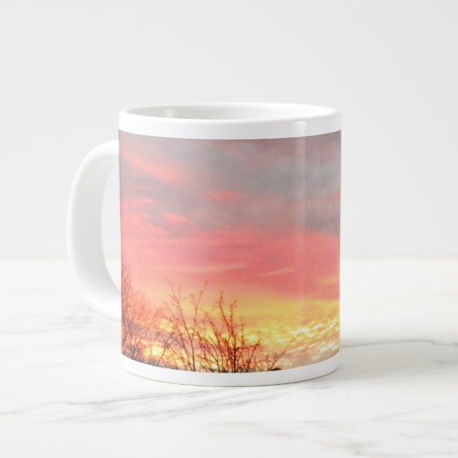 Winter Sunset Specialty Tasse (Vorderseite Links)