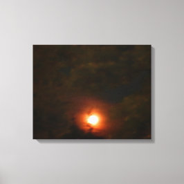 WINTER SUPER MOON Leinwand