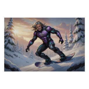 Winter-Superheld Poster