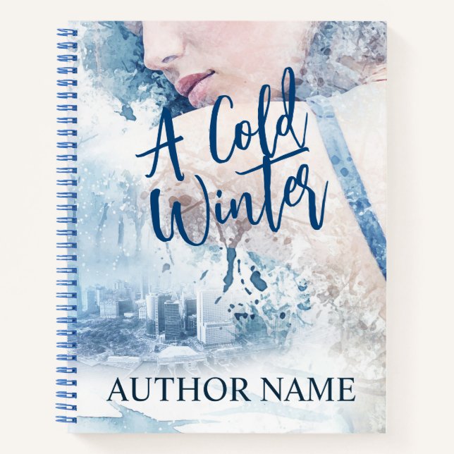 Winter Suspense Book Cover Inspiration Notebook Notizbuch (Vorderseite)