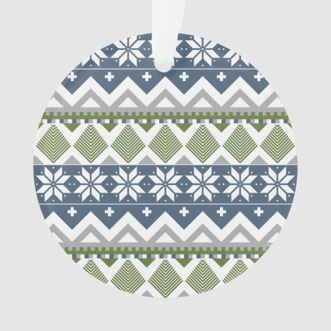 Winter Sweater Acrylic Ornament (Vorderseite)