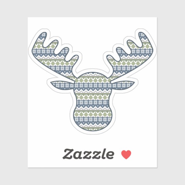 Winter Sweater Contour Sticker (Blatt)