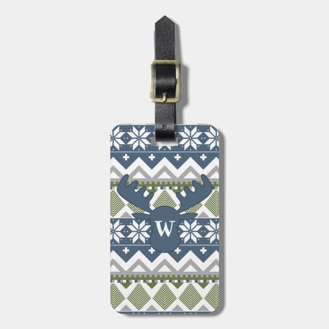 Winter Sweater Luggage Tag Gepäckanhänger (Vorderseite vertikal)