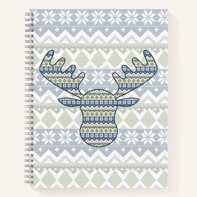 Winter Sweater Spiral Notebook Notizbuch (Vorderseite)