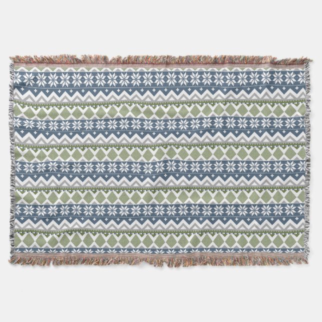 Winter Sweater Throw Blanket Decke (Vorderseite)