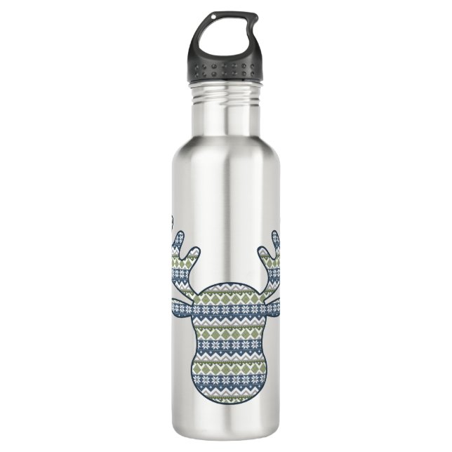 Winter Sweater Water Flasche Edelstahlflasche (Vorderseite)