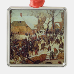 Winter-Szene, 16. Jahrhundert Ornament Aus Metall