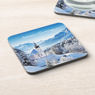 Winter Szene individuell Getränkeuntersetzer