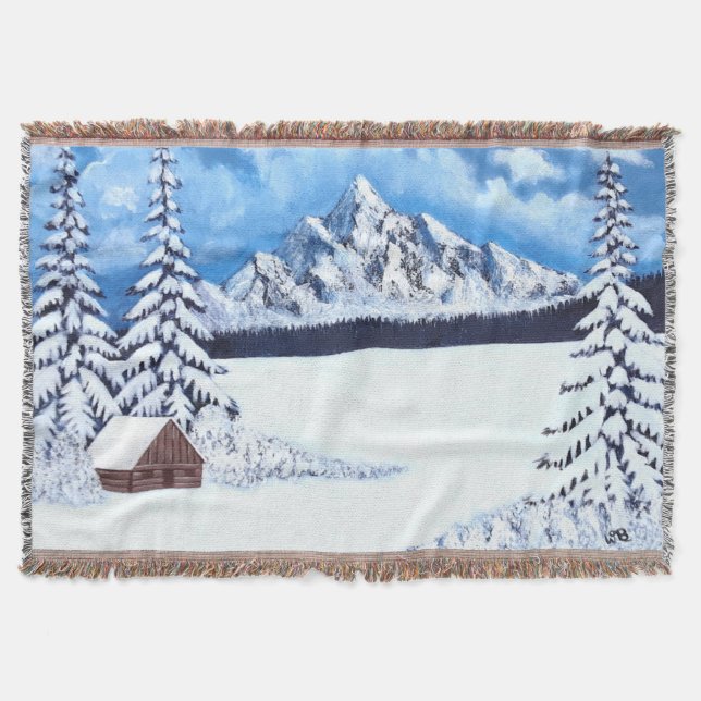 Winter-Szene-Mittelwurfdecke Decke (Vorderseite)