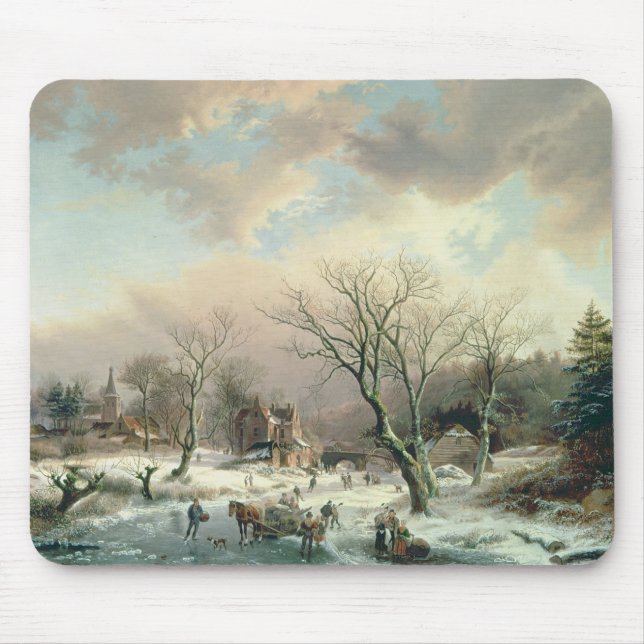 Winter-Szene Mousepad (Vorne)
