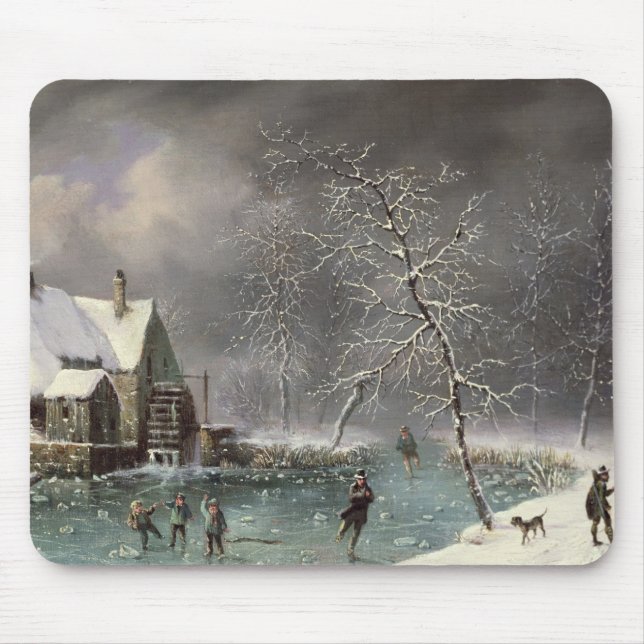 Winter-Szene Mousepad (Vorne)