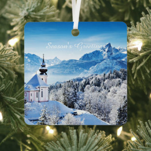 Winter-Szene Ornament Aus Metall