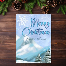 Winter Szene Römer 12:10 Brüderliche Liebe Weihnac Karte