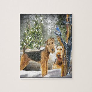 Winter-Tagesgeschenke Airedales Terrier Puzzle