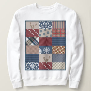 Winter-TagesPatchwork Sweatshirt