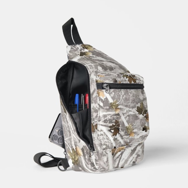 Winter-Tarnjagd-Look Crossbody Bag (Offen)