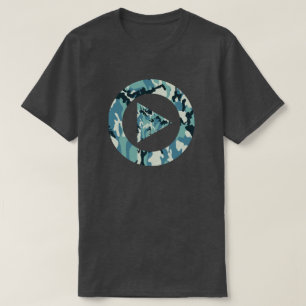 Winter-Tarnmuster Drück Play T-Shirt