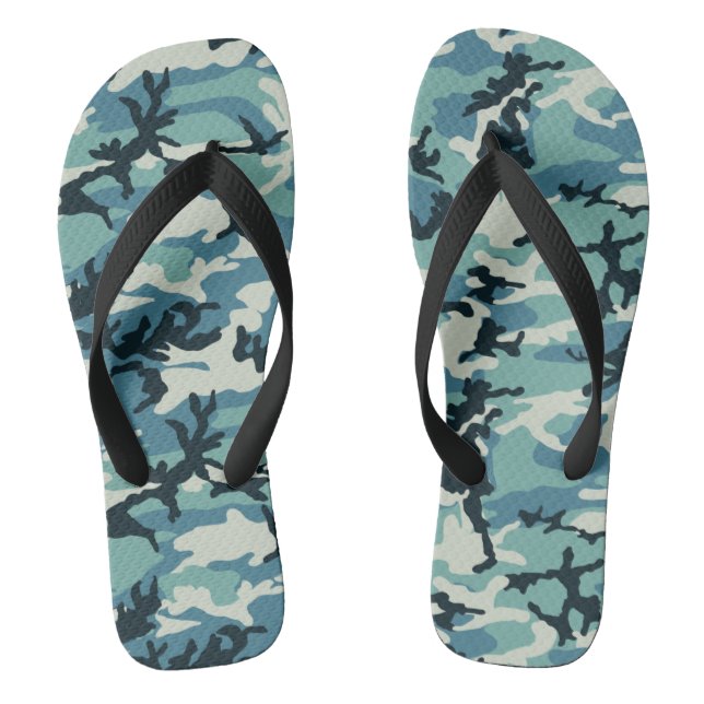 Winter-Tarnmuster Flip Flops (Fußbett)