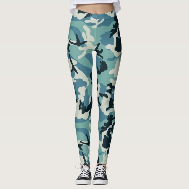 Winter-Tarnmuster Leggings (Vorderseite)