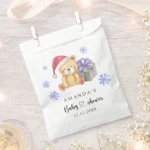 Winter Teddy Bär Babydusche Geschenktütchen