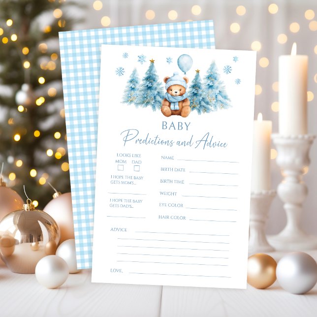 Winter Teddy Bear Baby Vorhersagen Addicvice Game (Von Creator hochgeladen)