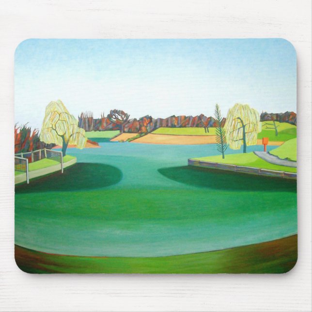 Winter-Teich Mousepad (Vorne)