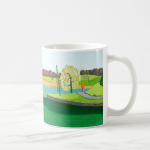 Winter-Teich Tasse