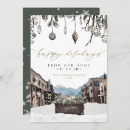 Winter Telluride Colorado Weihnachtskarte Einladung