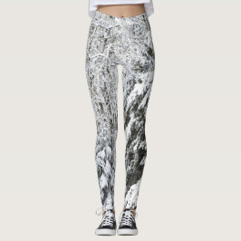 Winter-Thema-Leggings-Kiefern-Schnee-Holz Leggings