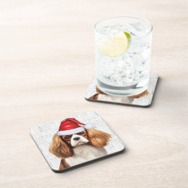 Winter Themed Cavalier King Charles Spaniel Dog Getränkeuntersetzer