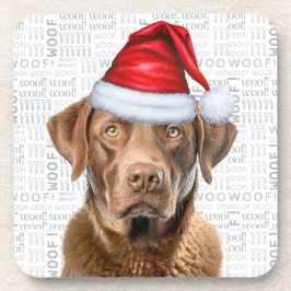 Winter Themed Chesapeake Bay Retriever Dog Getränkeuntersetzer