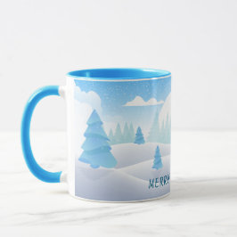 Winter Themed Frohe Weihnachts Combo-Tasse Tasse