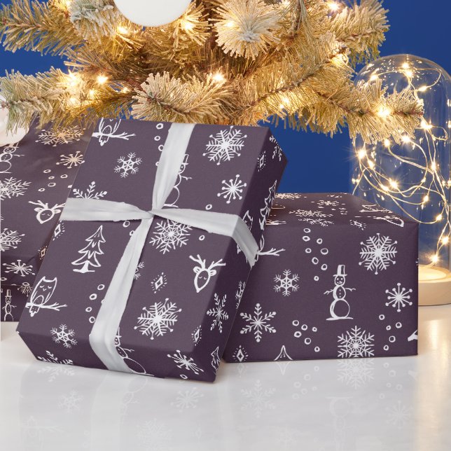 Winter Things Wrapping Paper - Fig + Schnee Geschenkpapier (Feiertage)