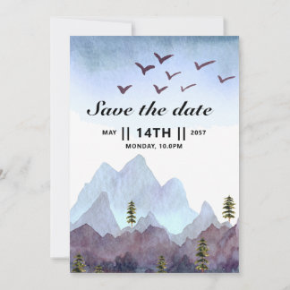 Winter Thistle Wedding Invitation Card Vector Einladung