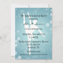 Winter Thread Ballet Tanz Einladung