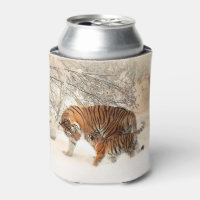 Winter Tiger benutzerdefinierte Monogramm kann küh
