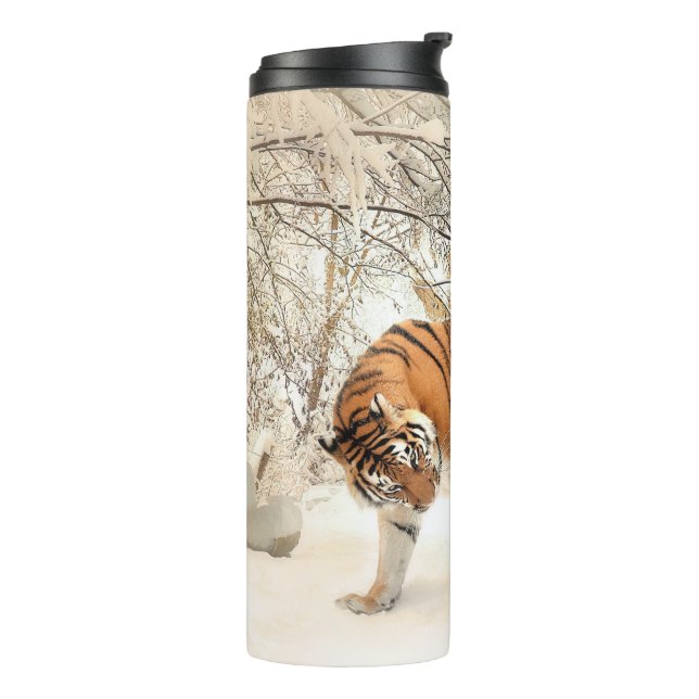 Winter Tigers tumbler Thermosbecher (Nach links gedreht)