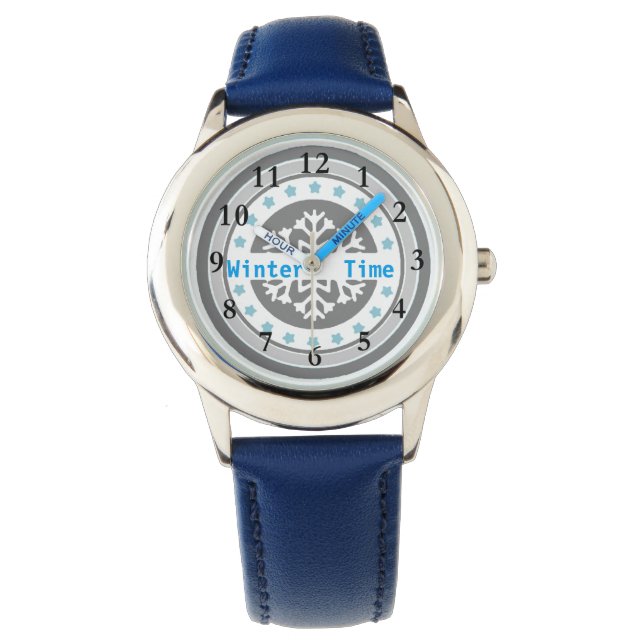 Winter Time Glitzer Watch Armbanduhr (Vorderseite)