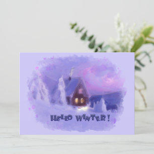 Winter Top der Chalet White Firs Feiertagskarte