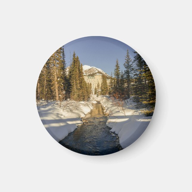 Winter-Touch am Louise-See Magnet (Vorne)